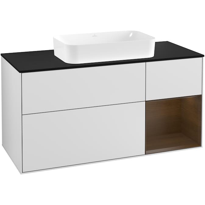 Tvättställsskåp Villeroy & Boch Finion med 3 Lådor Hylla och Bänkskiva för Fristående Tvättställ