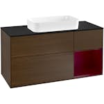 Tvättställsskåp Villeroy & Boch Finion med 3 Lådor Hylla och Bänkskiva för Fristående Tvättställ