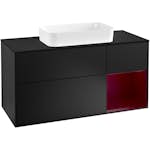 Tvättställsskåp Villeroy & Boch Finion med 3 Lådor Hylla och Bänkskiva för Fristående Tvättställ