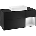 Tvättställsskåp Villeroy & Boch Finion med 3 Lådor Hylla och Bänkskiva för Fristående Tvättställ