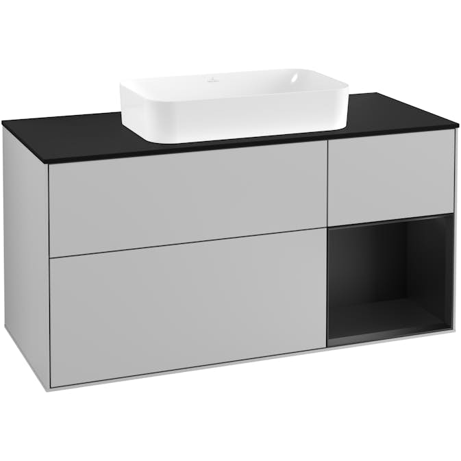 Tvättställsskåp Villeroy & Boch Finion med 3 Lådor Hylla och Bänkskiva för Fristående Tvättställ
