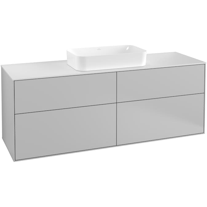 Tvättställsskåp Villeroy & Boch Finion med 4 Lådor och Bänkskiva för Fristående Tvättställ
