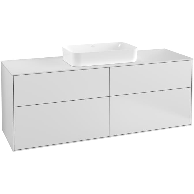 Tvättställsskåp Villeroy & Boch Finion med 4 Lådor och Bänkskiva för Fristående Tvättställ