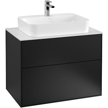 Tvättställsskåp Villeroy & Boch Finion med 2 Lådor och Bänkskiva för Ytmonterat Tvättställ