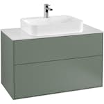 Tvättställsskåp Villeroy & Boch Finion med 2 Lådor och Bänkskiva för Ytmonterat Tvättställ