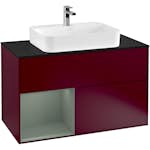 Tvättställsskåp Villeroy & Boch Finion med 2 Lådor Hylla och Bänkskiva för Ytmonterat Tvättställ