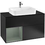 Tvättställsskåp Villeroy & Boch Finion med 2 Lådor Hylla och Bänkskiva för Ytmonterat Tvättställ