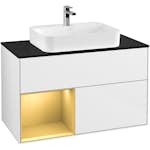 Tvättställsskåp Villeroy & Boch Finion med 2 Lådor Hylla och Bänkskiva för Ytmonterat Tvättställ
