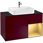 Tvättställsskåp Villeroy & Boch Finion med 2 Lådor Hylla och Bänkskiva för Ytmonterat Tvättställ
