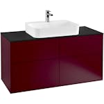 Tvättställsskåp Villeroy & Boch Finion med 4 Lådor och Bänkskiva för Ytmonterat Tvättställ