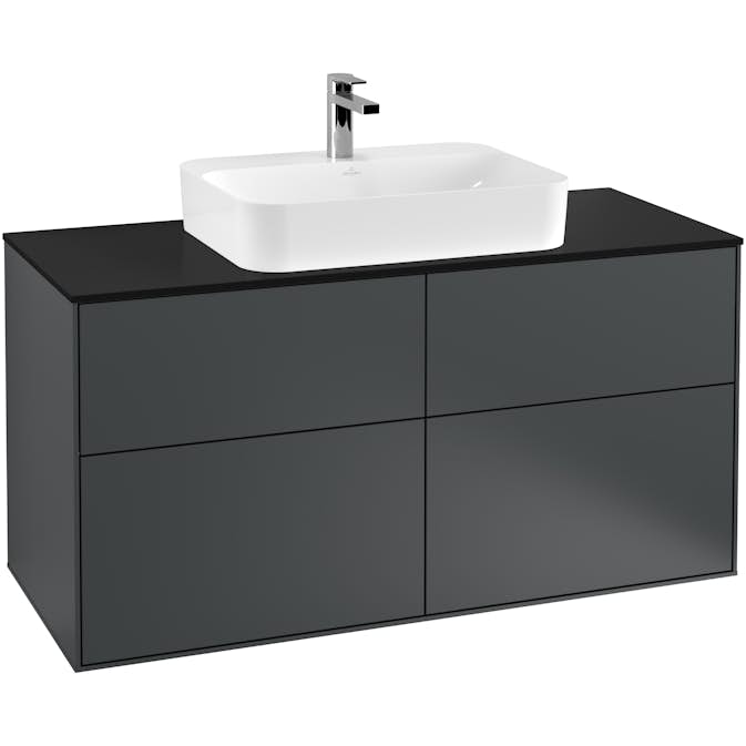 Tvättställsskåp Villeroy & Boch Finion med 4 Lådor och Bänkskiva för Ytmonterat Tvättställ