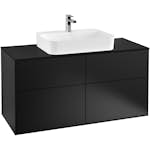 Tvättställsskåp Villeroy & Boch Finion med 4 Lådor och Bänkskiva för Ytmonterat Tvättställ