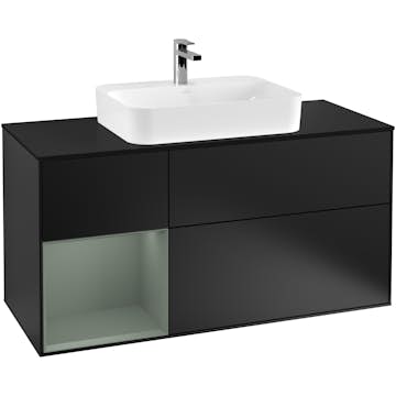 Tvättställsskåp Villeroy & Boch Finion med 3 Lådor Hylla och Bänkskiva för Ytmonterat Tvättställ