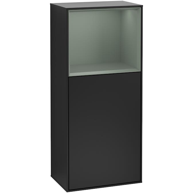 Väggskåp Villeroy & Boch Finion med 1 Dörr och Öppen Hylla Uppe 418 mm