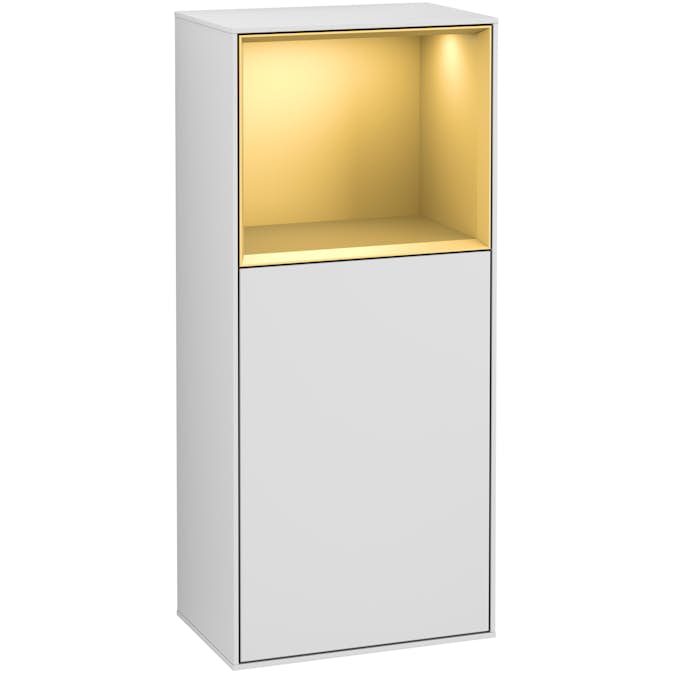 Väggskåp Villeroy & Boch Finion med 1 Dörr och Öppen Hylla Uppe 418 mm