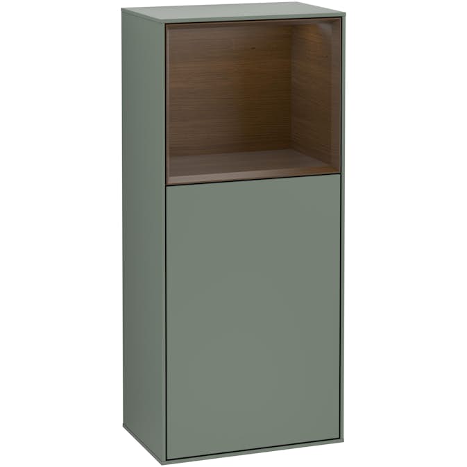 Väggskåp Villeroy & Boch Finion med 1 Dörr och Öppen Hylla Uppe 418 mm