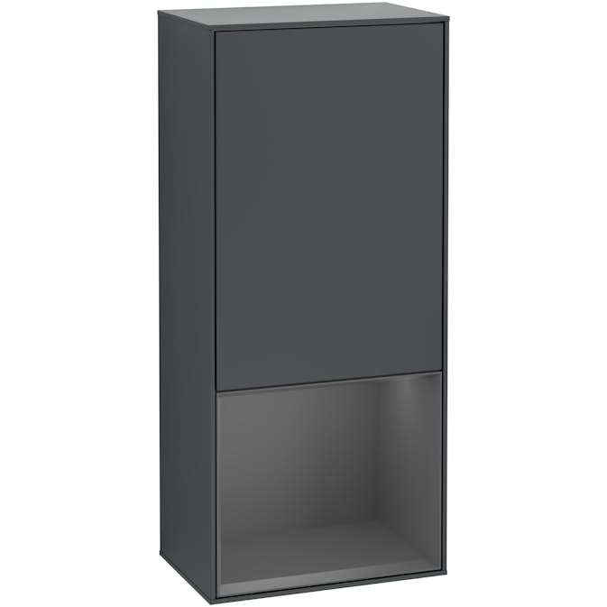 Väggskåp Villeroy & Boch Finion med 1 Dörr och Öppen Hylla Nere 418 mm