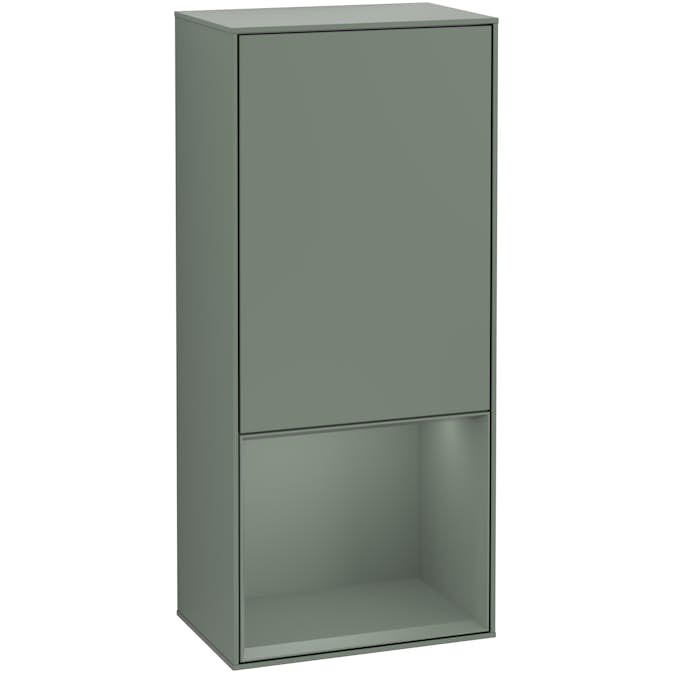 Väggskåp Villeroy & Boch Finion med 1 Dörr och Öppen Hylla Nere 418 mm