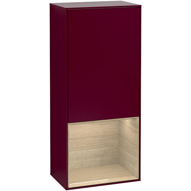 Väggskåp Villeroy & Boch Finion med 1 Dörr och Öppen Hylla Nere 418 mm