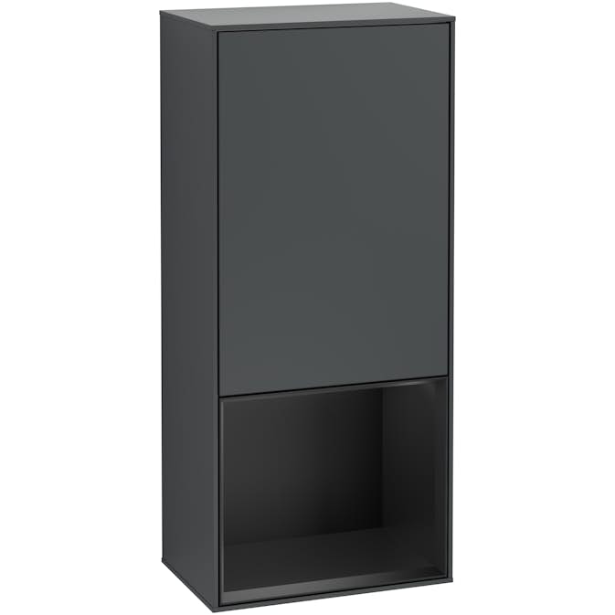 Väggskåp Villeroy & Boch Finion med 1 Dörr och Öppen Hylla Nere 418 mm