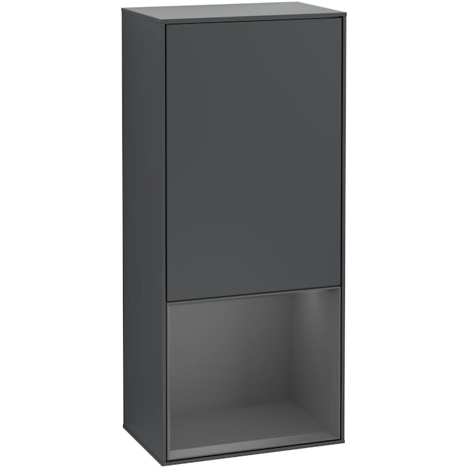 Väggskåp Villeroy & Boch Finion med 1 Dörr och Öppen Hylla Nere 418 mm