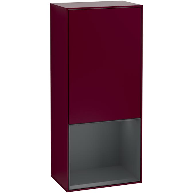 Väggskåp Villeroy & Boch Finion med 1 Dörr och Öppen Hylla Nere 418 mm