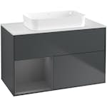 Tvättställsskåp Villeroy & Boch Finion med 2 Lådor Hylla och Bänkskiva för Fristående Tvättställ