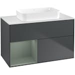 Tvättställsskåp Villeroy & Boch Finion med 2 Lådor Hylla och Bänkskiva för Fristående Tvättställ