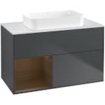 Tvättställsskåp Villeroy & Boch Finion med 2 Lådor Hylla och Bänkskiva för Fristående Tvättställ