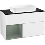 Tvättställsskåp Villeroy & Boch Finion med 2 Lådor Hylla och Bänkskiva för Fristående Tvättställ