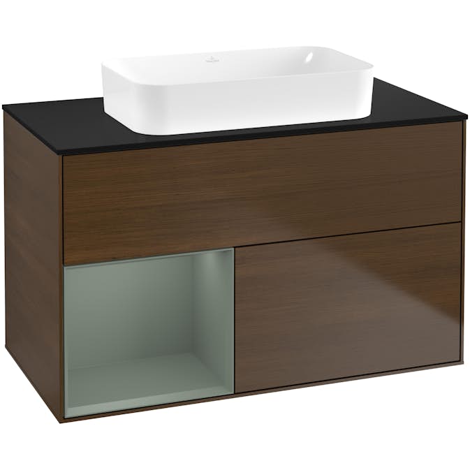 Tvättställsskåp Villeroy & Boch Finion med 2 Lådor Hylla och Bänkskiva för Fristående Tvättställ