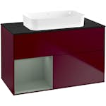 Tvättställsskåp Villeroy & Boch Finion med 2 Lådor Hylla och Bänkskiva för Fristående Tvättställ