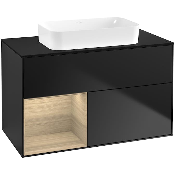 Tvättställsskåp Villeroy & Boch Finion med 2 Lådor Hylla och Bänkskiva för Fristående Tvättställ