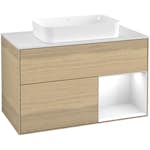 Tvättställsskåp Villeroy & Boch Finion med 2 Lådor Hylla och Bänkskiva för Fristående Tvättställ
