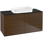 Tvättställsskåp Villeroy & Boch Finion med 4 Lådor och Bänkskiva för Fristående Tvättställ