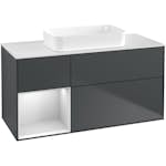 Tvättställsskåp Villeroy & Boch Finion med 3 Lådor Hylla och Bänkskiva för Fristående Tvättställ