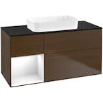 Tvättställsskåp Villeroy & Boch Finion med 3 Lådor Hylla och Bänkskiva för Fristående Tvättställ