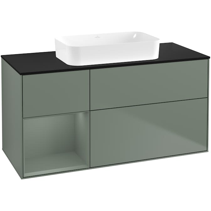 Tvättställsskåp Villeroy & Boch Finion med 3 Lådor Hylla och Bänkskiva för Fristående Tvättställ