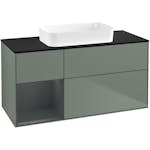 Tvättställsskåp Villeroy & Boch Finion med 3 Lådor Hylla och Bänkskiva för Fristående Tvättställ