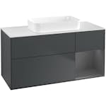 Tvättställsskåp Villeroy & Boch Finion med 3 Lådor Hylla och Bänkskiva för Fristående Tvättställ