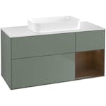 Tvättställsskåp Villeroy & Boch Finion med 3 Lådor Hylla och Bänkskiva för Fristående Tvättställ