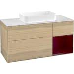 Tvättställsskåp Villeroy & Boch Finion med 3 Lådor Hylla och Bänkskiva för Fristående Tvättställ