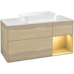 Tvättställsskåp Villeroy & Boch Finion med 3 Lådor Hylla och Bänkskiva för Fristående Tvättställ