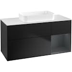 Tvättställsskåp Villeroy & Boch Finion med 3 Lådor Hylla och Bänkskiva för Fristående Tvättställ