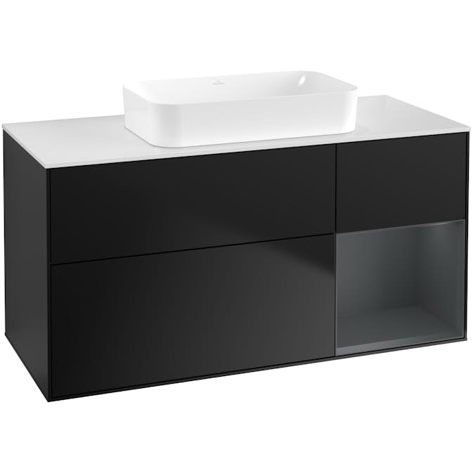 Tvättställsskåp Villeroy & Boch Finion med 3 Lådor Hylla och Bänkskiva för Fristående Tvättställ