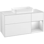 Tvättställsskåp Villeroy & Boch Finion med 3 Lådor Hylla och Bänkskiva för Fristående Tvättställ