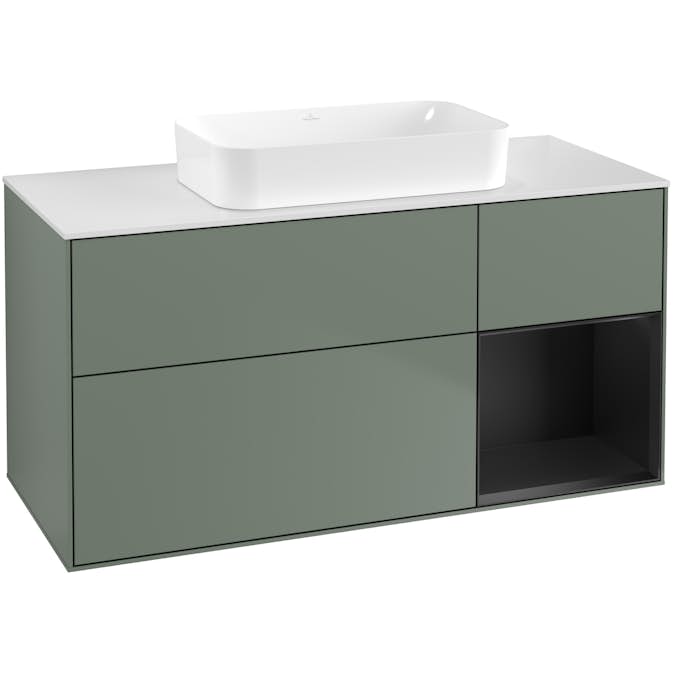 Tvättställsskåp Villeroy & Boch Finion med 3 Lådor Hylla och Bänkskiva för Fristående Tvättställ