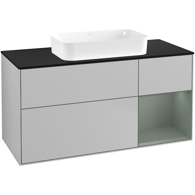 Tvättställsskåp Villeroy & Boch Finion med 3 Lådor Hylla och Bänkskiva för Fristående Tvättställ