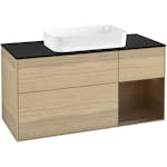 Tvättställsskåp Villeroy & Boch Finion med 3 Lådor Hylla och Bänkskiva för Fristående Tvättställ