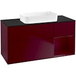 Tvättställsskåp Villeroy & Boch Finion med 3 Lådor Hylla och Bänkskiva för Fristående Tvättställ